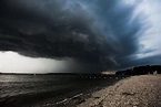 Severe-warned storm rolling in yesterday over the sound, Huntington ...