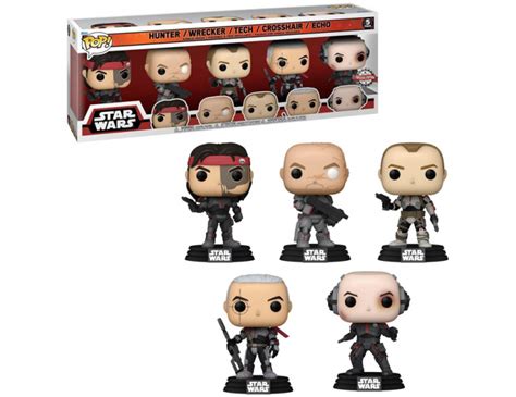 Star Wars The Bad Batch 5 Pack Exclusive Funko Pop