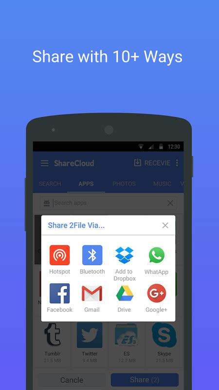 Samsung cloud keeps your settings, layouts, and apps, how you remembered them and seamlessly restores your data across samsung devices. ShareCloud (Share Apps) APK Free Android App download - Appraw