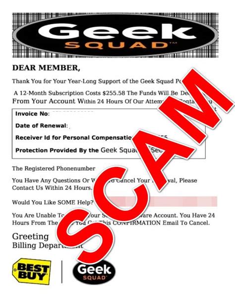 Beware Of The Geek Squad Customer Care Team Email Scam Malwaretips Blog