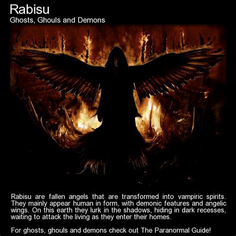 Rabisu Fallen Angels That Are Transformed Into Vampiric Spirits And