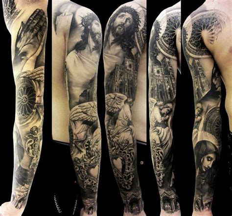 Religious Tattoo Sleeve Drawings