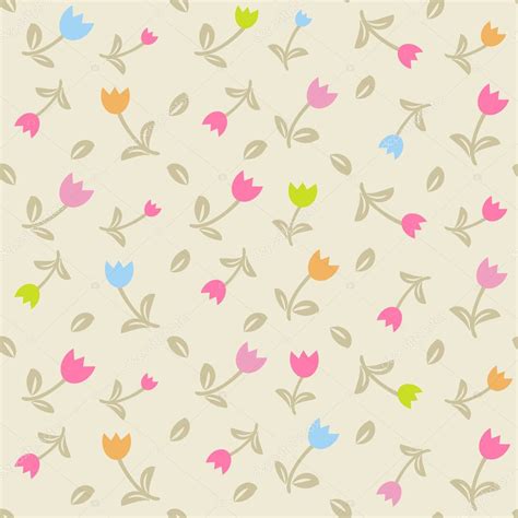 Seamless Pattern With Pastel Flowers Stock Vector Image By ©mcherevan