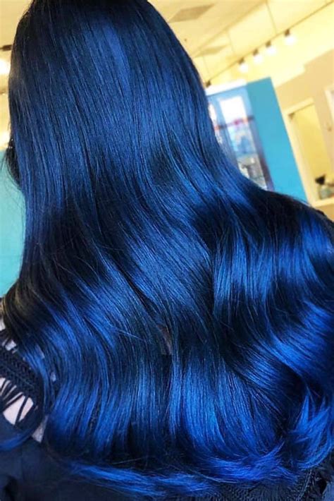 Trendy Hair Color Satiny Indigo Blue Hair Color