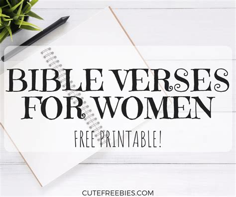 Printable Inspirational Bible Verses Women
