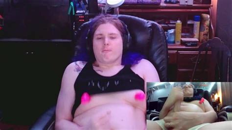 Trans Girl Streamer Gamer Girl Plays With Clit Stick Dabsgets Sweaty Trying To Cum A Second