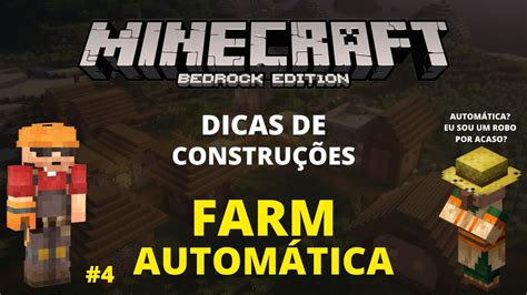 Minecraft Farm De Trigo AutomÁtica Com AldeÃo Dicas De Construção