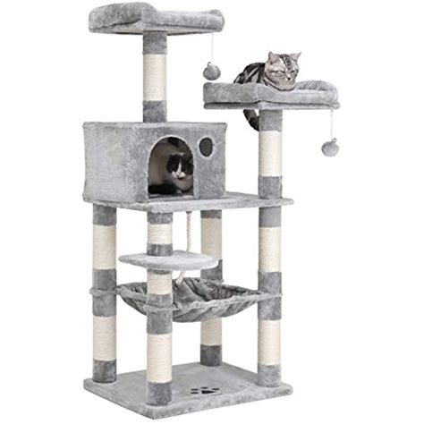 Die cat scratch cat tower cat sisal ties pets cat led toy bedroom furnitur cat tower tree cat climb house for kitten toy pat cat barbi shirt cat scratch. SONGMICS 58" Multi-Level Cat Tree with Sisal-Covered ...