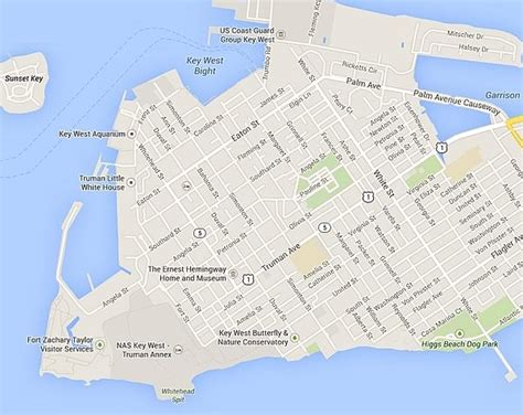 Map Of Old Town Key West Cape May County Map