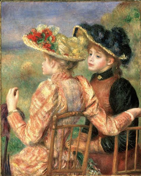 Two Girls Renoir Art Renoir Paintings Pierre Auguste Renoir