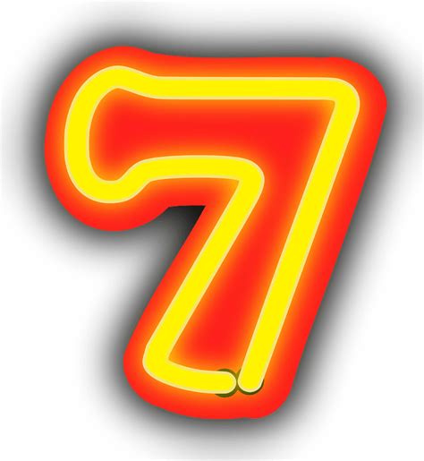 Neon Number 7 Clipart Free Download Transparent Png Creazilla