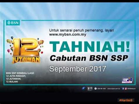 Country results • individual results. Keputusan cabutan BSN SSP, September 2017 - YouTube