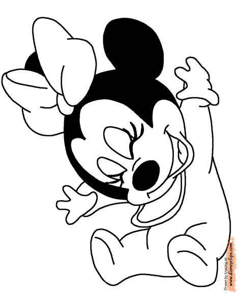 Baby mickey mouse and friends coloring pages are a fun way for kids of all ages to develop creativity, focus, motor skills and color recognition. Baby Minnie Mouse Coloring Pages