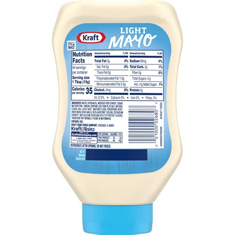 Kraft Light Mayo With 12 The Fat And Calories Of Regular Mayonnaise 22