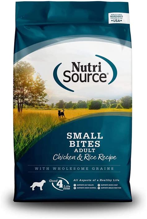 Nutrisource Adult Chicken And Rice Small Bites Dog Food 15lb
