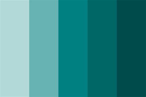 Shades Of Teal Color Palette Teal Color Palette Teal Palette Teal