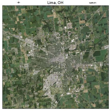 Aerial Photography Map Of Lima Oh Ohio
