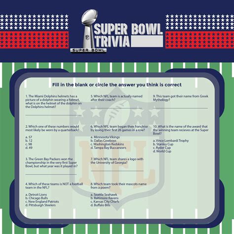 Have fun with this nfl trivia questions of rare questions and see if you're a great fan! 9 Best Images of Printable NFL Trivia Questions And ...