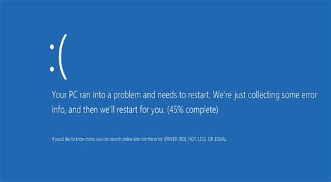 Windows Blue Screen Crash