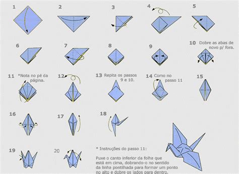 Tutorial Origami Tsuru Expressão Arte Brasil Expressão Arte Brasil