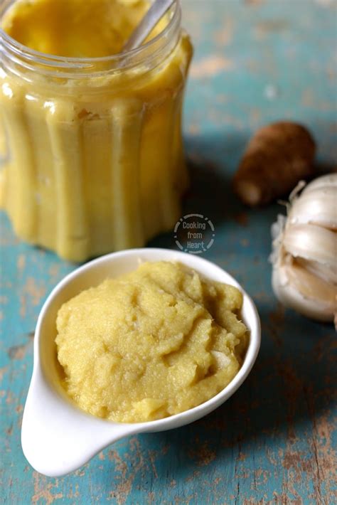 Homemade Ginger Garlic Paste Cooking From Heart