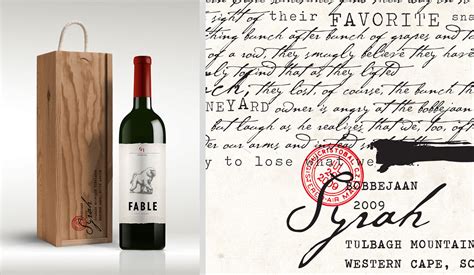 Fable Wines Packaging On Behance
