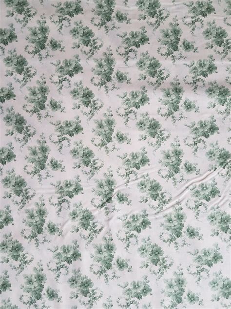 Green Country Floral Cotton Fabric