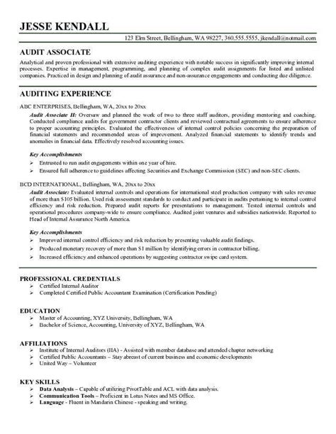 Skills associated with sample resumes of internal auditors include performing financial audits at various locations to ensure compliance with company policies. Inspiring Internal Resume Template Idea auditor resume ...