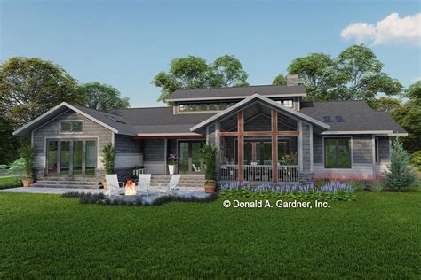 Modern Ranch With Skylights And Unique Clerestory Dormer 444278gdn