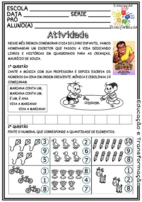 Atividades De Matematica Educa O Infantil Para Imprimir