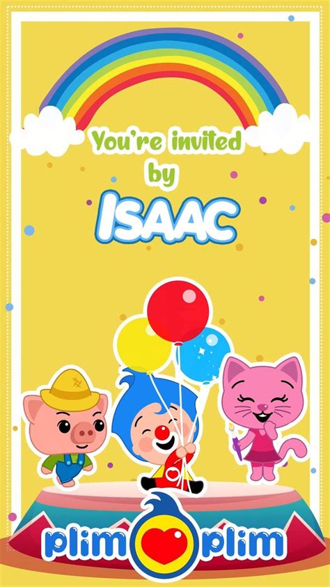 Plim Plim Clown Birthday Party Invitation Hacer Invitaciones De Sexiz Pix