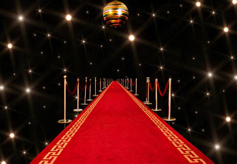 Red Carpet Black Glitter Vip Backdrops For Session Starbackdrop