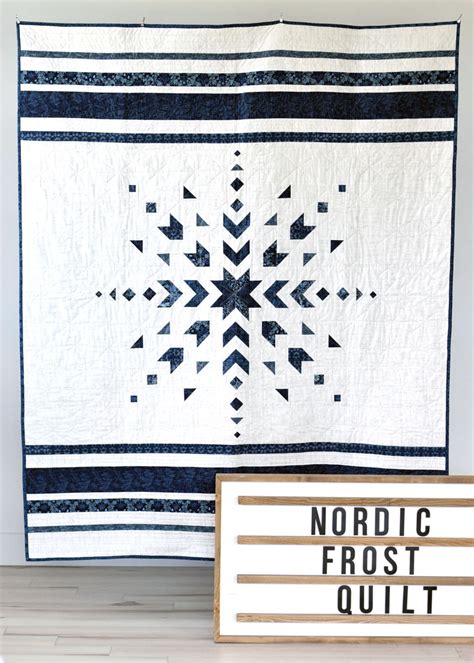 Nordic Star Quilt Pattern By The Cloth Parcel Winter Etsy