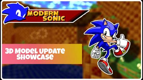 Srb2 Modern Sonic 3d Model Updated Youtube