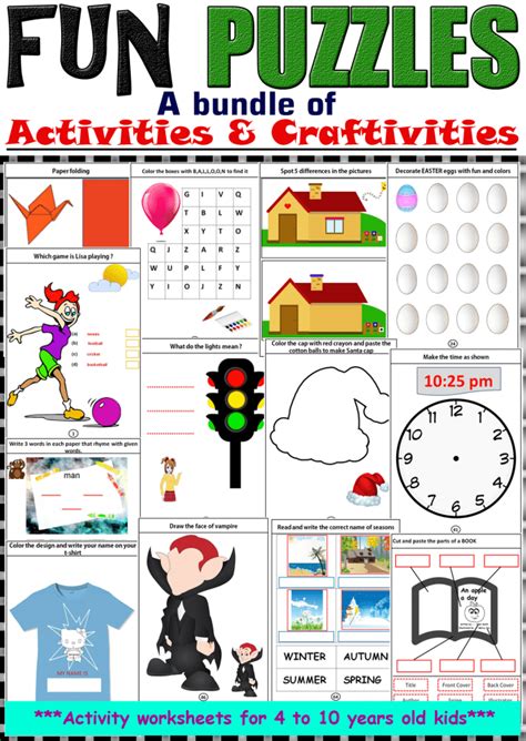 Finding free printable worksheets is an excellent way for teachers and homeschooling parents to save on their budgets. Printable Activity Sheets For 10 Year Olds
