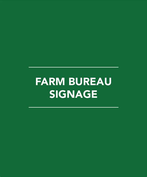 Cfbf Farm Bureau Signage
