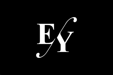 Ey Monogram Logo Design By Vectorseller