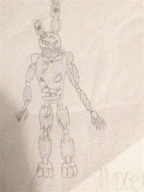 Nightmare Springtrap Sketch By Maxellth On Deviantart