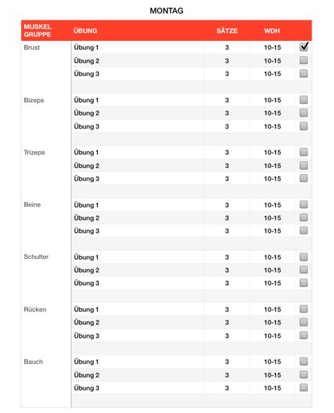 Einige felder sind entsprechend als pflichtfelder eingerichtet (*). Numbers Vorlage Trainingsplan Fitness Ganzkörpertraining ...