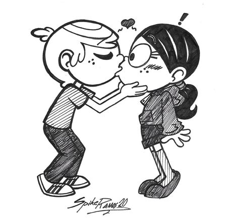 Msr Lincoln Kisses Ronnie Anne By Spikeramos On Deviantart The Loud House Lincoln Loud House