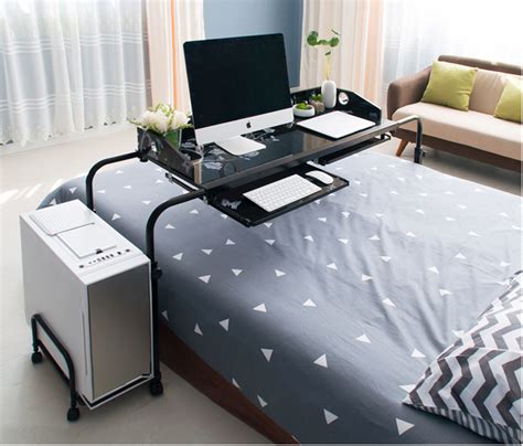 10% coupon applied at checkout save 10% with coupon. Home Rolling Adjustable Computer Desk Table Over Bed ...