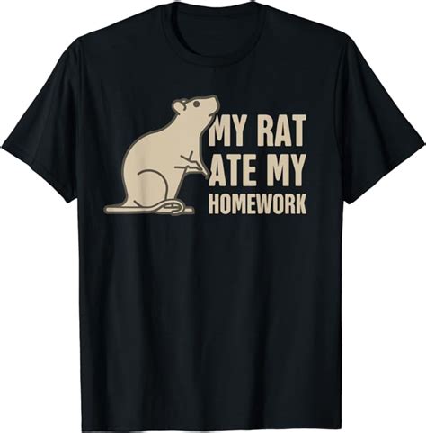 Homework Funny Fancy Rat Pet Rat Premium T Shirt T