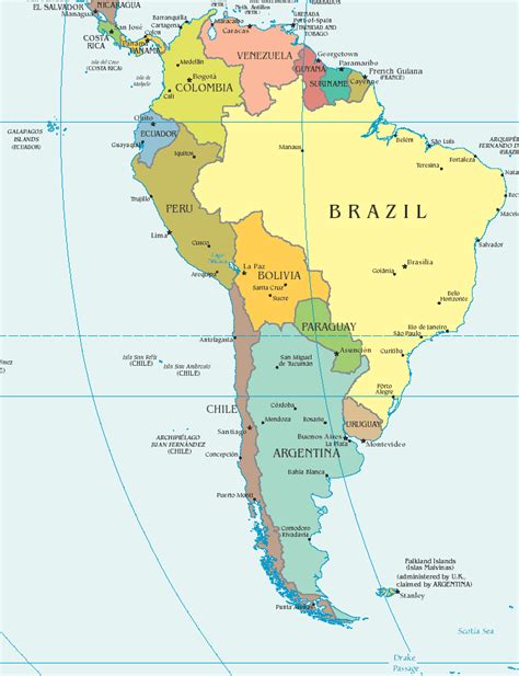 South America Map Countries Quiz Map Of World
