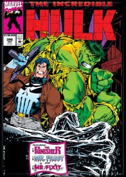 Marvels The Incredible Hulk Comic Cover 396 Comic Art Refrigerator
