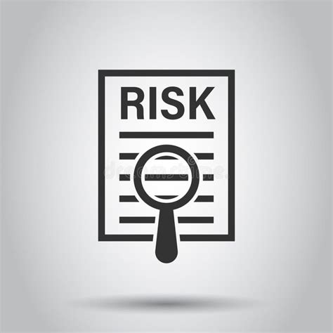 Risk Level Icon In Flat Style Result Vector Illustration On White