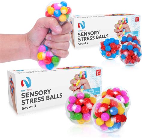 Stress Relief Sensory Stress Balls By Nyft Toys Squishy Stress Toys Squeezing Rubber Ball