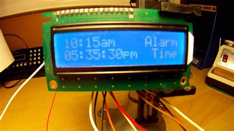 Arduino Lcd Display Clock With Alarm Youtube