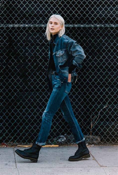 How To Wear A Denim Jacket 25 Foolproof Outfit Ideas Stylecaster