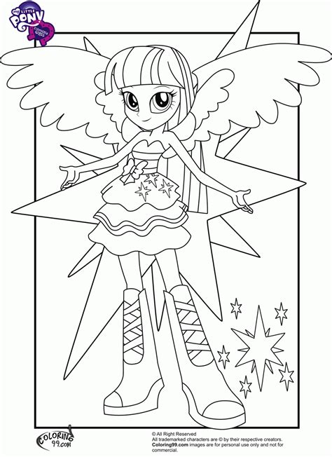 Free My Little Pony Coloring Pages Rainbow Dash Equestria Girls