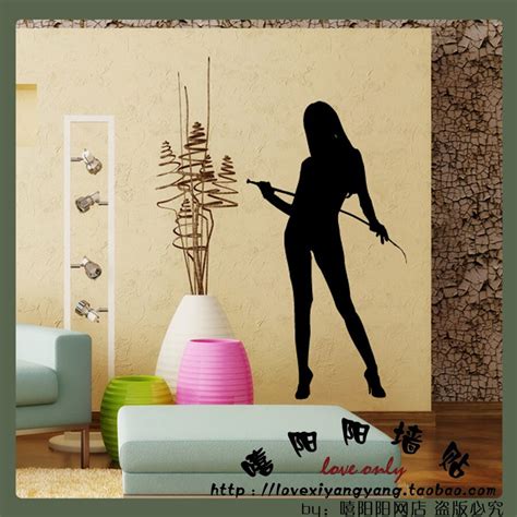 Customize Sexy Lady Glass Pattern Decals Sticker Wall Decor For Pub Bar Billiards Ktv 22 Colors